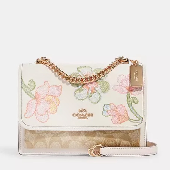NWT Coach Klare crossbody | shoulder bag| Embroidery  signature canevas - Picture 1 of 12